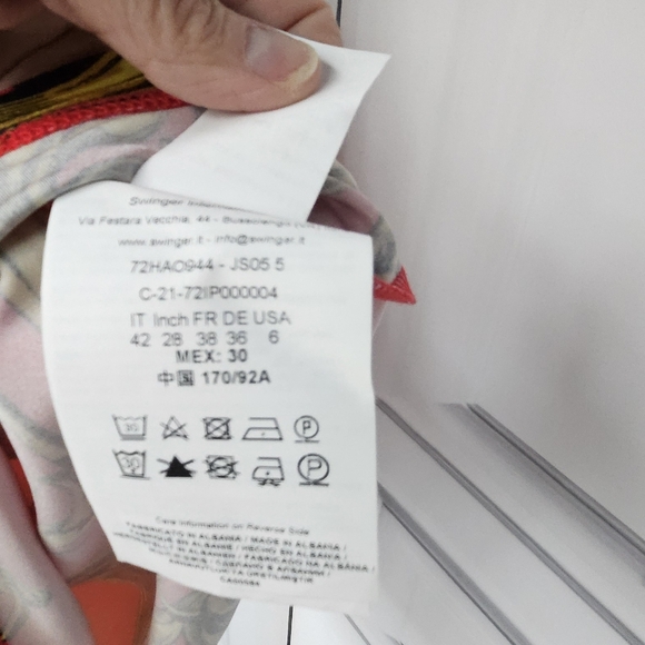 🎁HOLIDAY SPECIAL🎁NWT. VERSACE JEANS COUTURE Red&Gold Garland Mini Dress - Picture 11 of 15